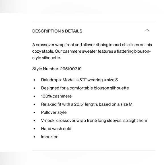 CLUB MONACO Cross Front Cashmere Sweater - Picture 7 of 7